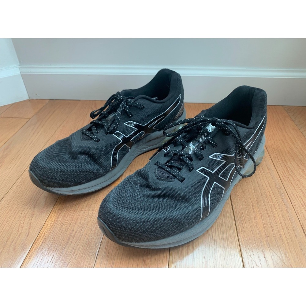 ASICS Gel Running Shoes Mens Size 11 Gray Black Athletic FlyteFoam 1201A631